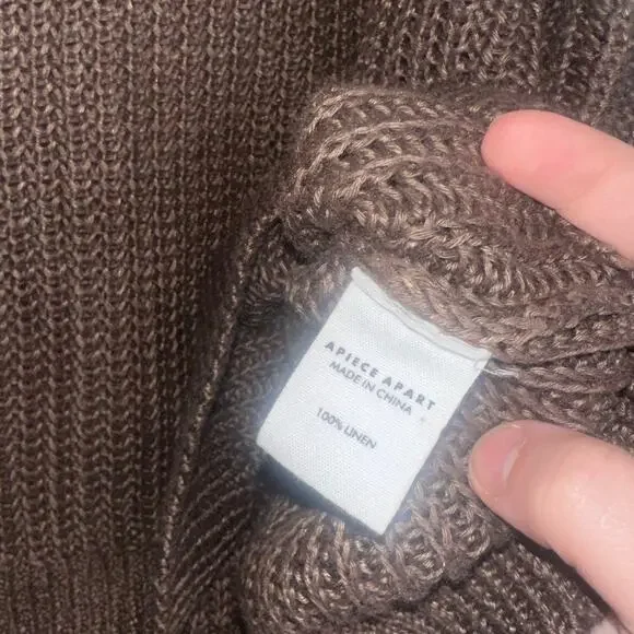 Apiece Apart Brown Knit Tank Top - Picture 5 of 6